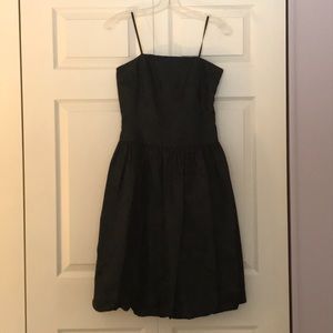 Black strapless bubble dress